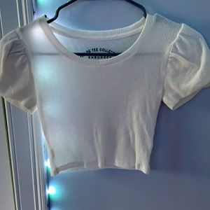 White crop top